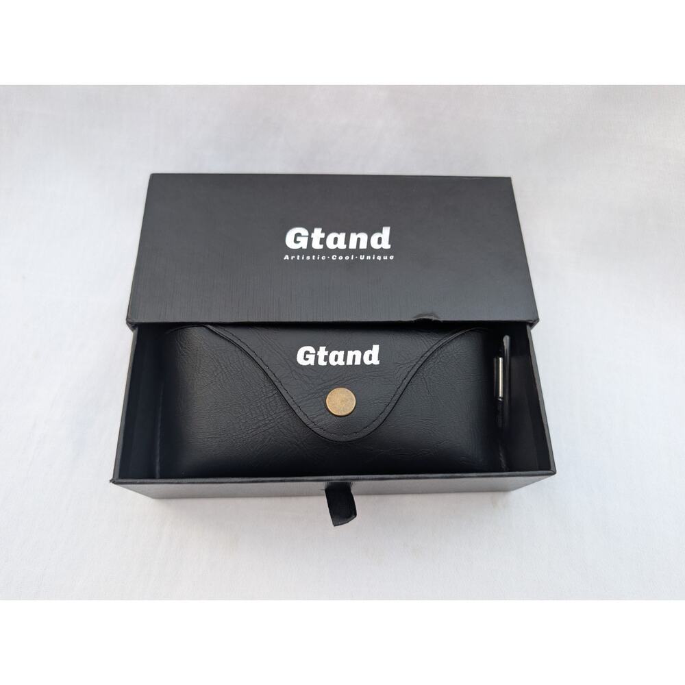 Gtand GT115 Sunglasses Black/Gold 64-18-145 case dustbag accessories - Picture 2 of 7